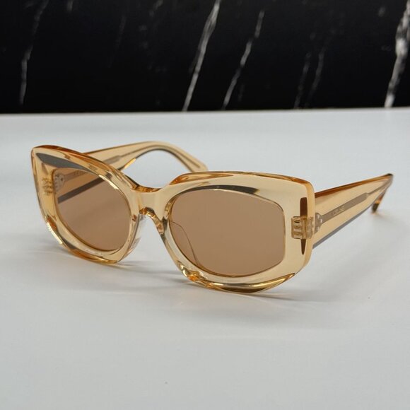 NEW CL40277F 42J CELINE SUNGLASSES ORANGE BROWN WOMEN EYEWEAR CELINE - Picture 2 of 13